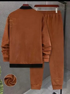 Men’s Bomber-Style Fleece Tracksuit