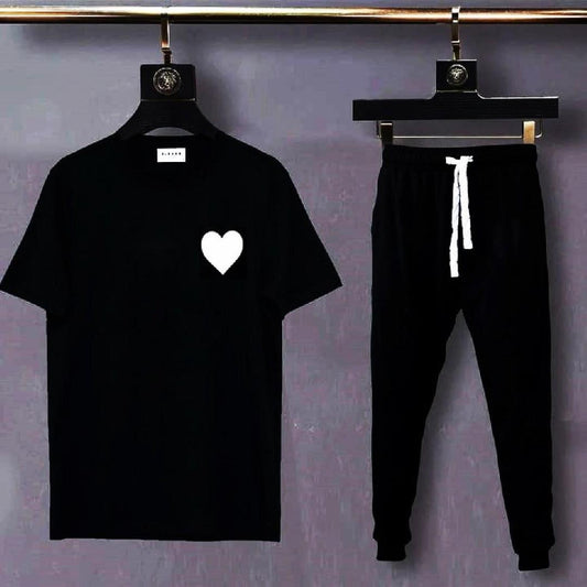 Women’s Black Printed Tracksuit