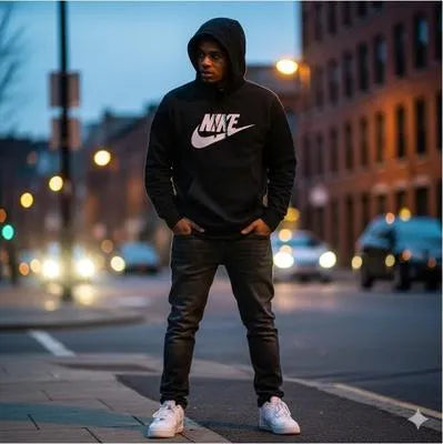 Premium Men’s Fleece Printed Hoodie