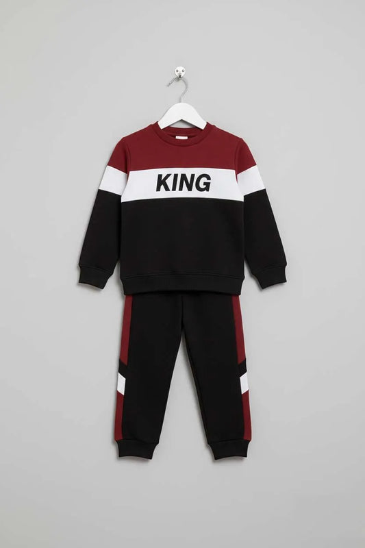 Children’s Warm Printed Fleece Tracksuit