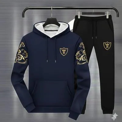 Casual Men’s 2-Piece Hoodie Tracksuit