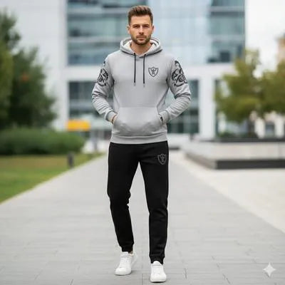 Casual Men’s 2-Piece Hoodie Tracksuit