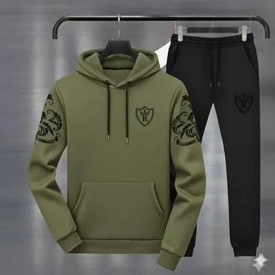 Casual Men’s 2-Piece Hoodie Tracksuit