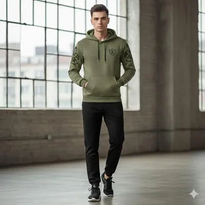 Casual Men’s 2-Piece Hoodie Tracksuit