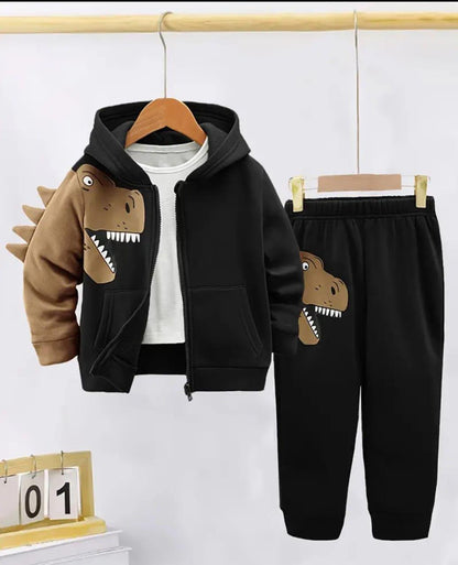 Cozy Printed Fleece Tracksuit for Boys & Girls