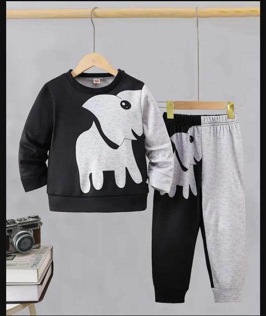 Boys Printed Fleece Tracksuit