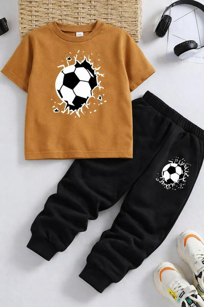 Trendy 2 Pcs Kids Polyester Tracksuit