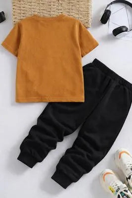 Trendy 2 Pcs Kids Polyester Tracksuit