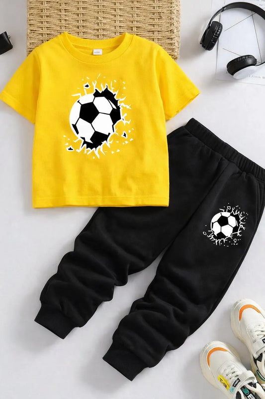 Trendy 2 Pcs Kids Polyester Tracksuit