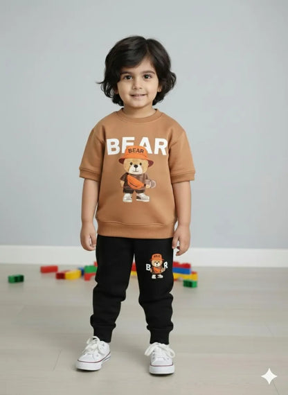 Kids Polyester Printed Tracksuit