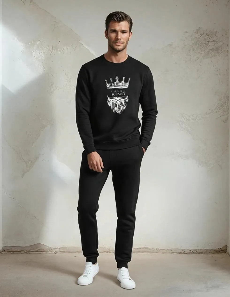 Men’s Polyester Printed King Style Tracksuit