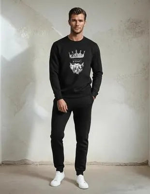 Men’s Polyester Printed King Style Tracksuit