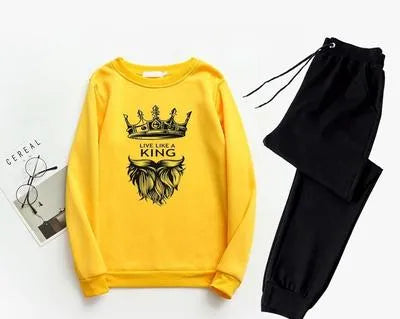 Men’s Polyester Printed King Style Tracksuit