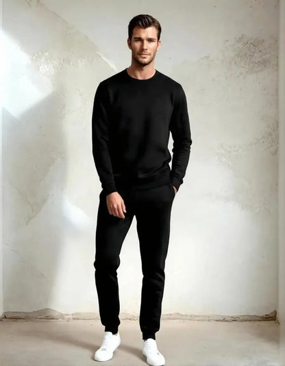 Men’s Polyester Plain Sweatshirt & Trouser Tracksuit