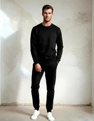 Men’s Polyester Plain Sweatshirt & Trouser Tracksuit