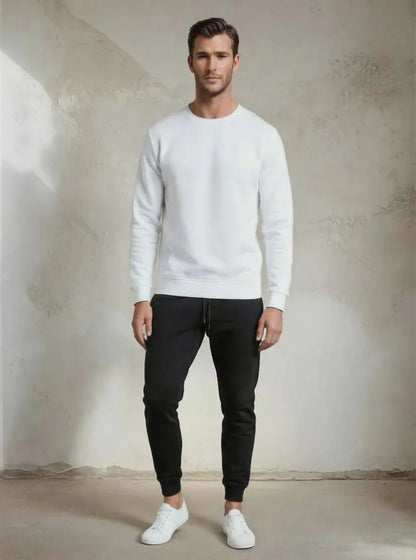 Men’s Polyester Plain Sweatshirt & Trouser Tracksuit