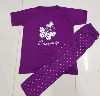 Women's Stitched Jersey Printed Tracksuit