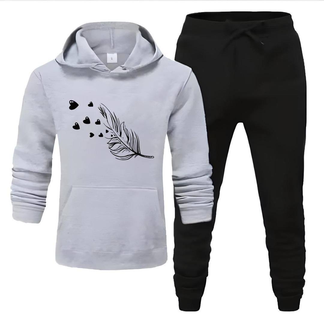 Women’s 2-Pcs Fleece Hoodie Tracksuit