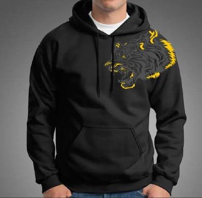 Men’s Hooded Printed Fleece Sweatshirt | Winter Essentials