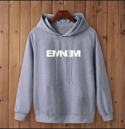 Trendy Men’s Grey Printed Hoodie |