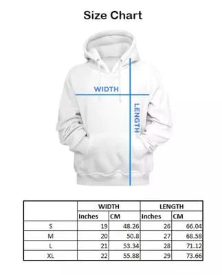 Casual Men’s Fleece Hoodie | Printed Pattern, Winter Ready