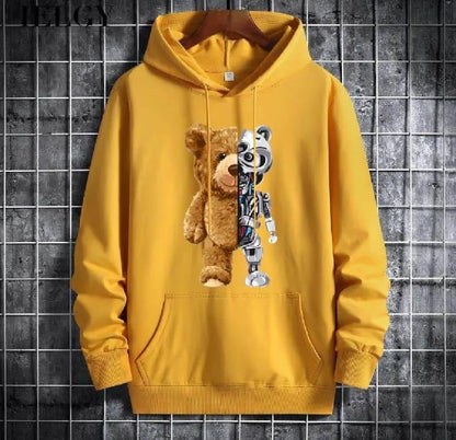 Men’s Hooded Fleece Sweatshirt | Printed Winter Hoodie