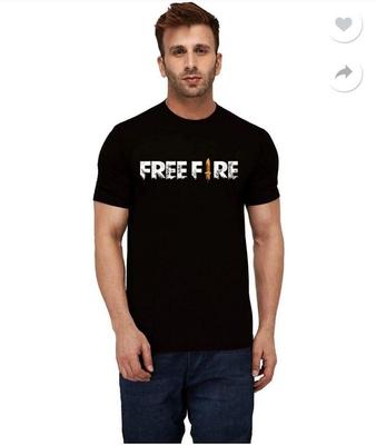 Free Fire Cotton Jersey Printed Round Neck T-Shirt