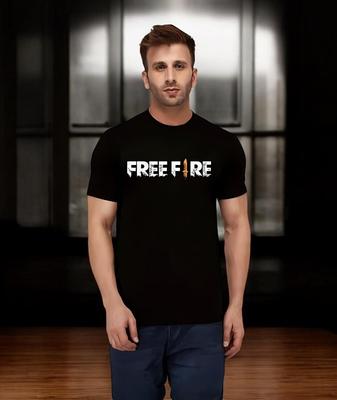 Free Fire Cotton Jersey Printed Round Neck T-Shirt