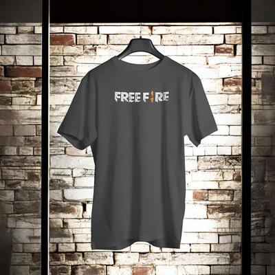 Free Fire Cotton Jersey Printed Round Neck T-Shirt