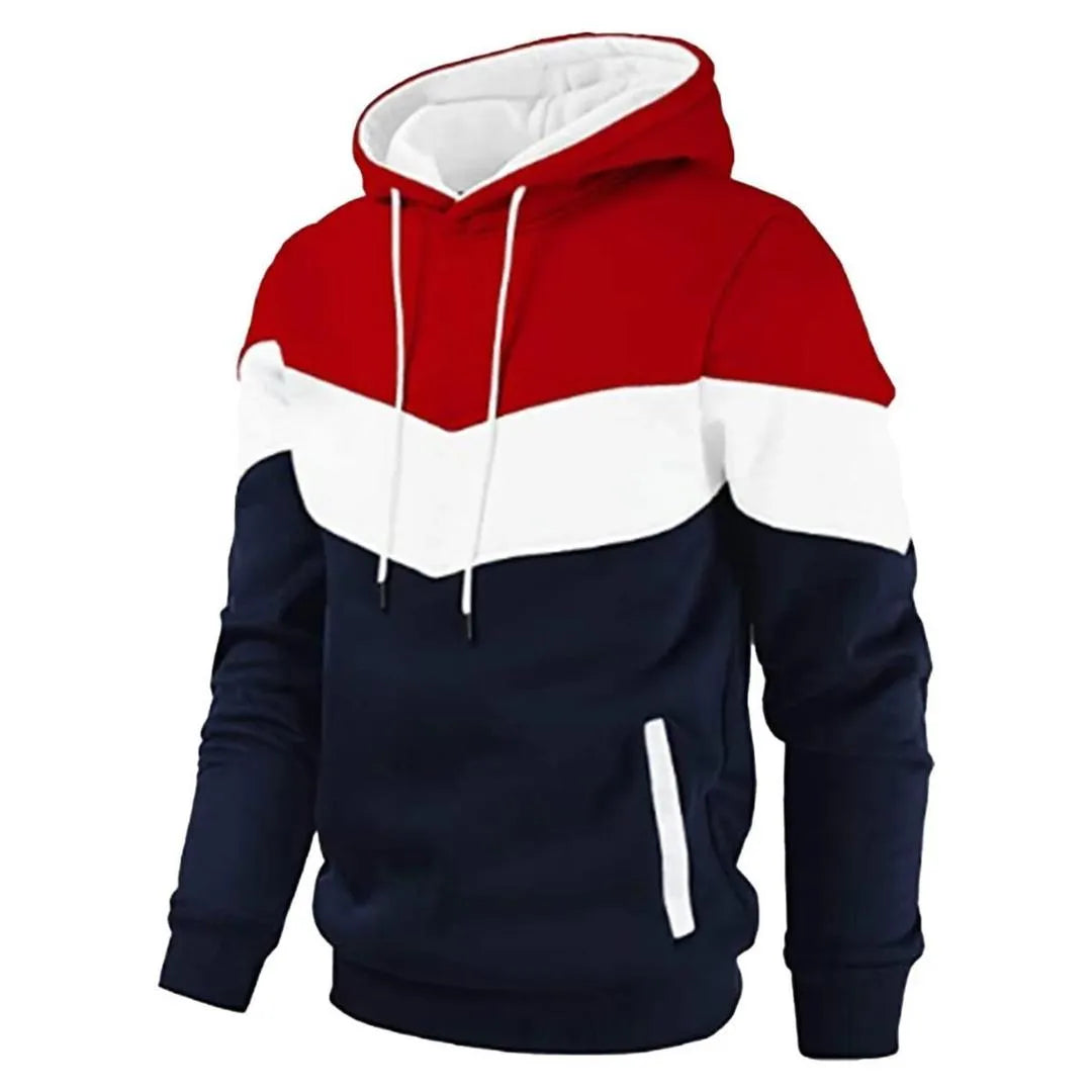 Men’s Multicolor Fleece Plain Hoodie
