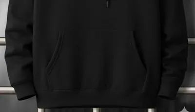 Men’s Round Neck Cotton Printed Hoodie