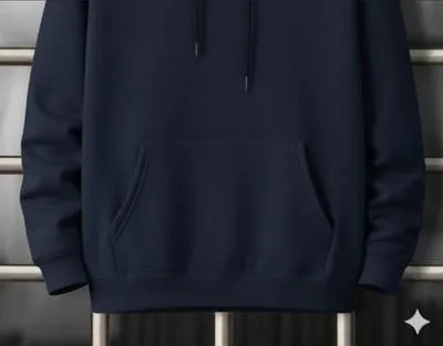 Men’s Round Neck Cotton Printed Hoodie