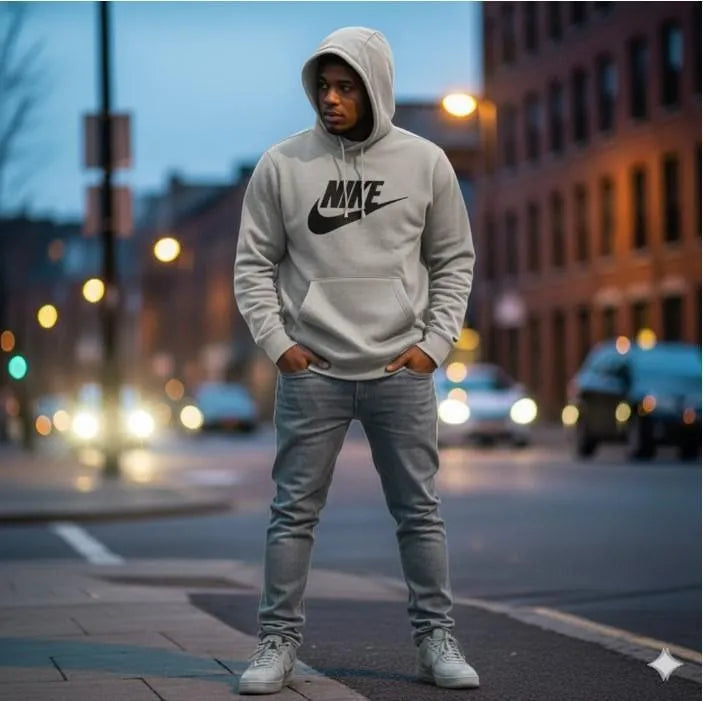 Premium Men’s Fleece Printed Hoodie