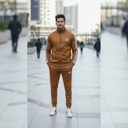 Comfortable Men’s Plain Fleece Tracksuit