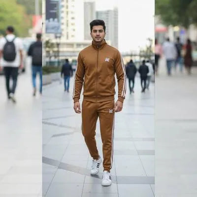 Comfortable Men’s Plain Fleece Tracksuit