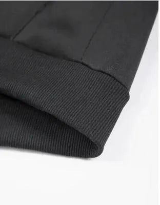 Black Men’s Plain Fleece Zipper Track Suit – Casual & Sportswear