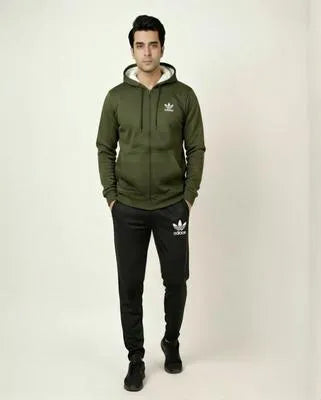 Winter Fleece Hoodie Tracksuit