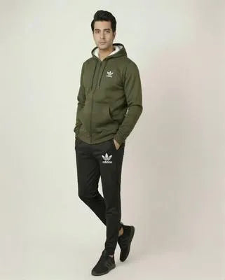 Winter Fleece Hoodie Tracksuit