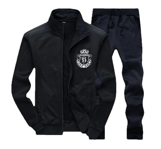 Polyester Plain Zipper Tracksuit