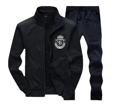 Polyester Plain Zipper Tracksuit