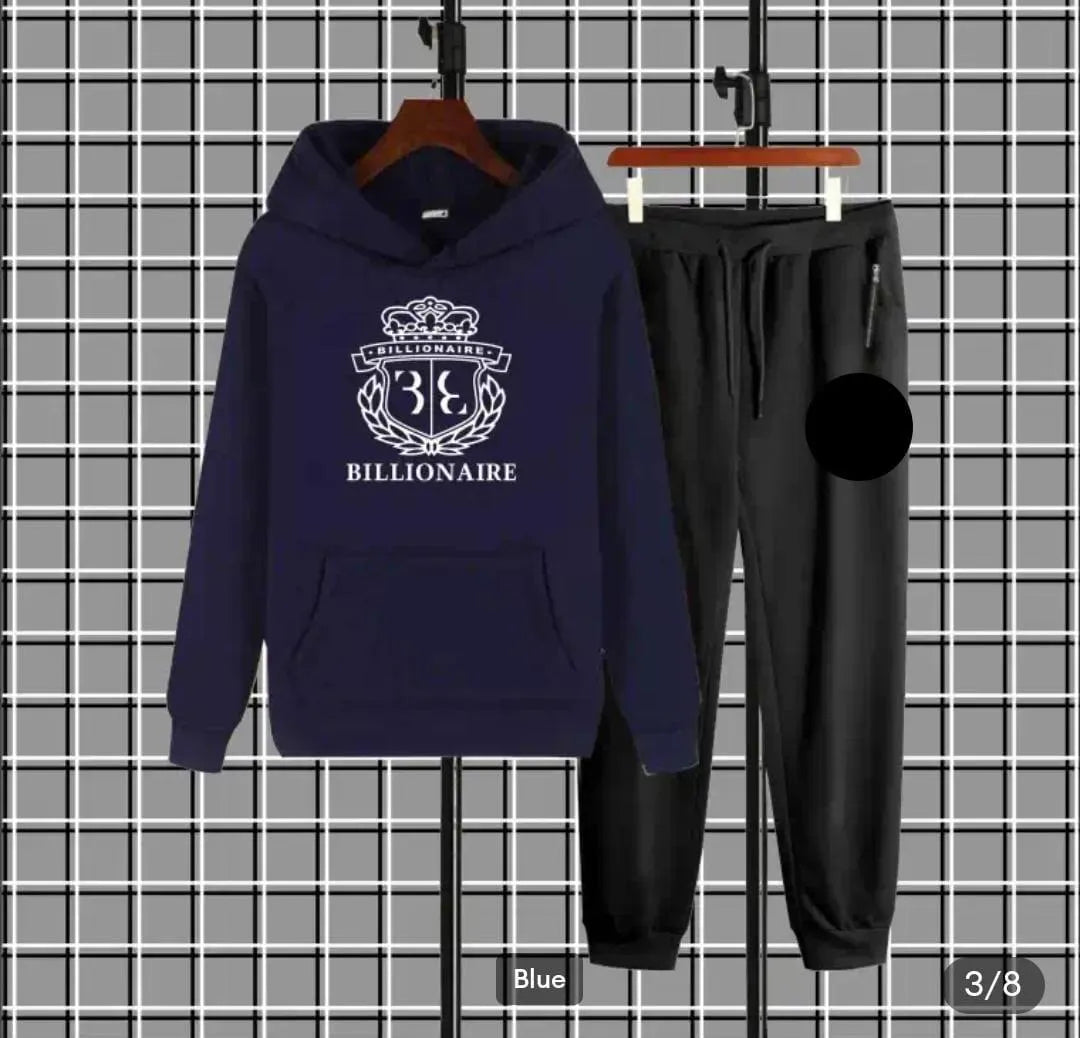 Men’s Billionaire Fleece Printed Hoodie Track Suit