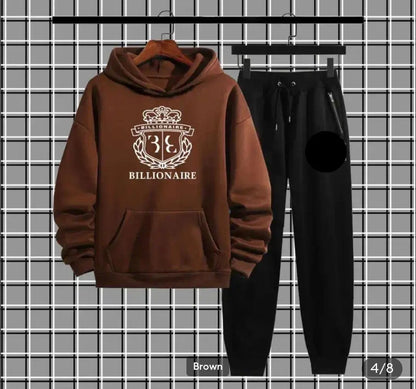 Men’s Billionaire Fleece Printed Hoodie Track Suit