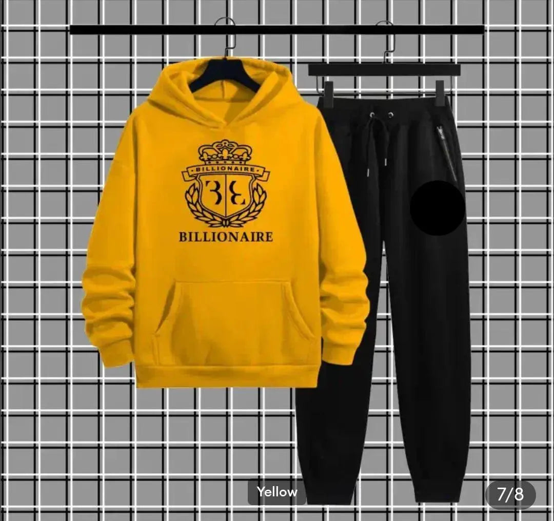 Men’s Billionaire Fleece Printed Hoodie Track Suit