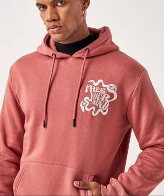 Men’s Comfortable Cotton Hoodie | Tea Pink Style