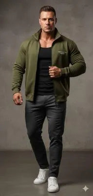 Men’s Maroon Cotton Fleece Zipper Hoodie – Branded