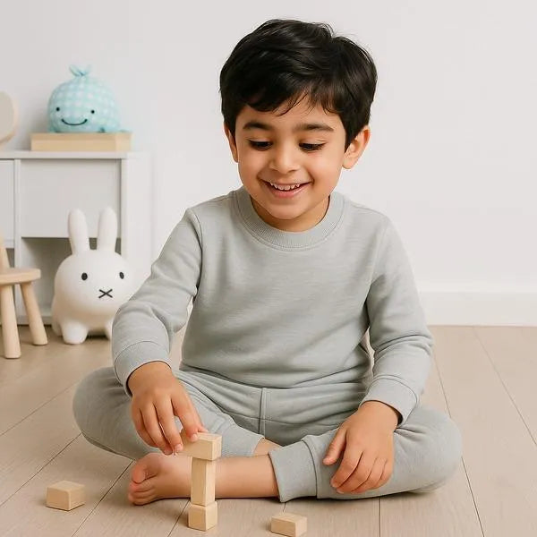 Affordable Kids Plain Fleece Winter Tracksuit