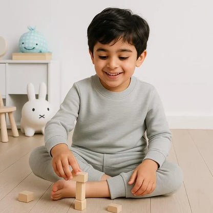 Affordable Kids Plain Fleece Winter Tracksuit