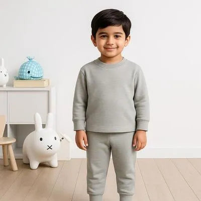 Affordable Kids Plain Fleece Winter Tracksuit