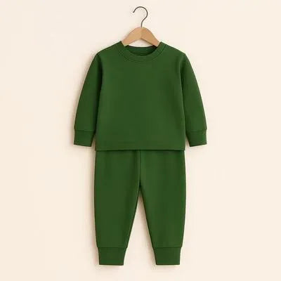 Affordable Kids Plain Fleece Winter Tracksuit