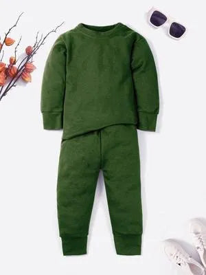 Affordable Kids Plain Fleece Winter Tracksuit